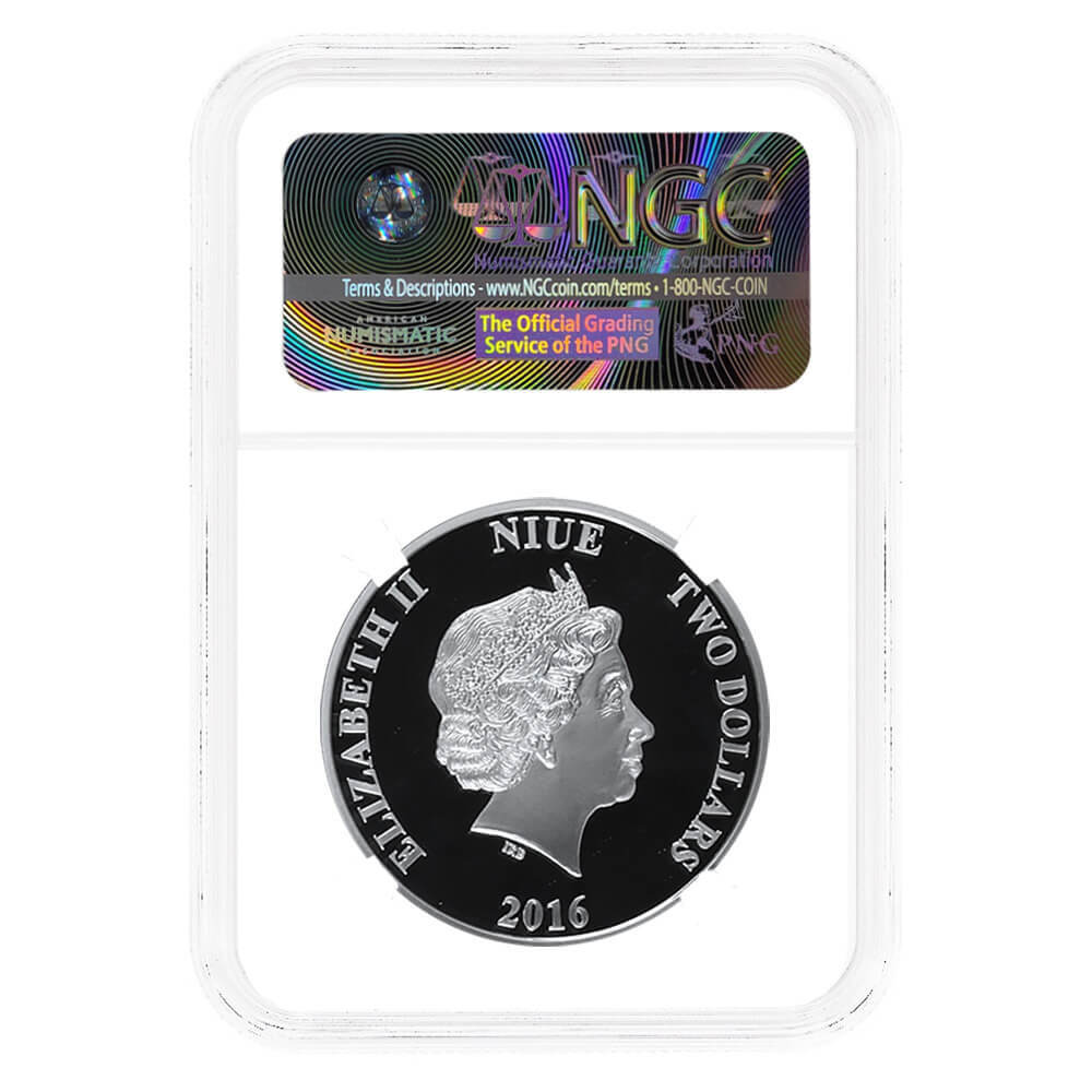 2016 Niue 1 oz Star Wars Darth Vader Proof Silver Coin NGC PF 70 UCAM FR thumbnail 2
