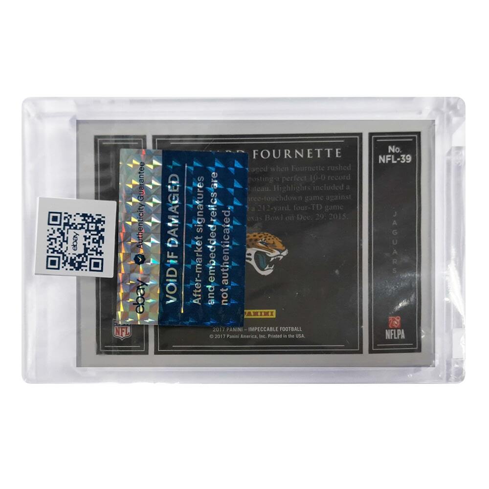 2017 0.29 oz Panini Impeccable Football Leonard Fournette Gold Bar 14k - 1 of 1 thumbnail 3