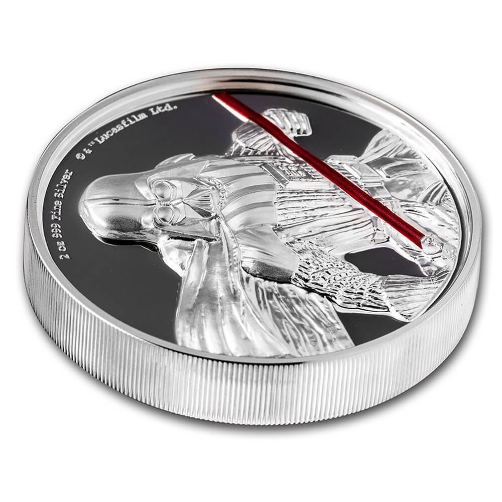 2017 Niue 2 oz Star Wars Darth Vader Ultra High Relief Proof Silver Coin NGC PF 70 UCAM thumbnail 3