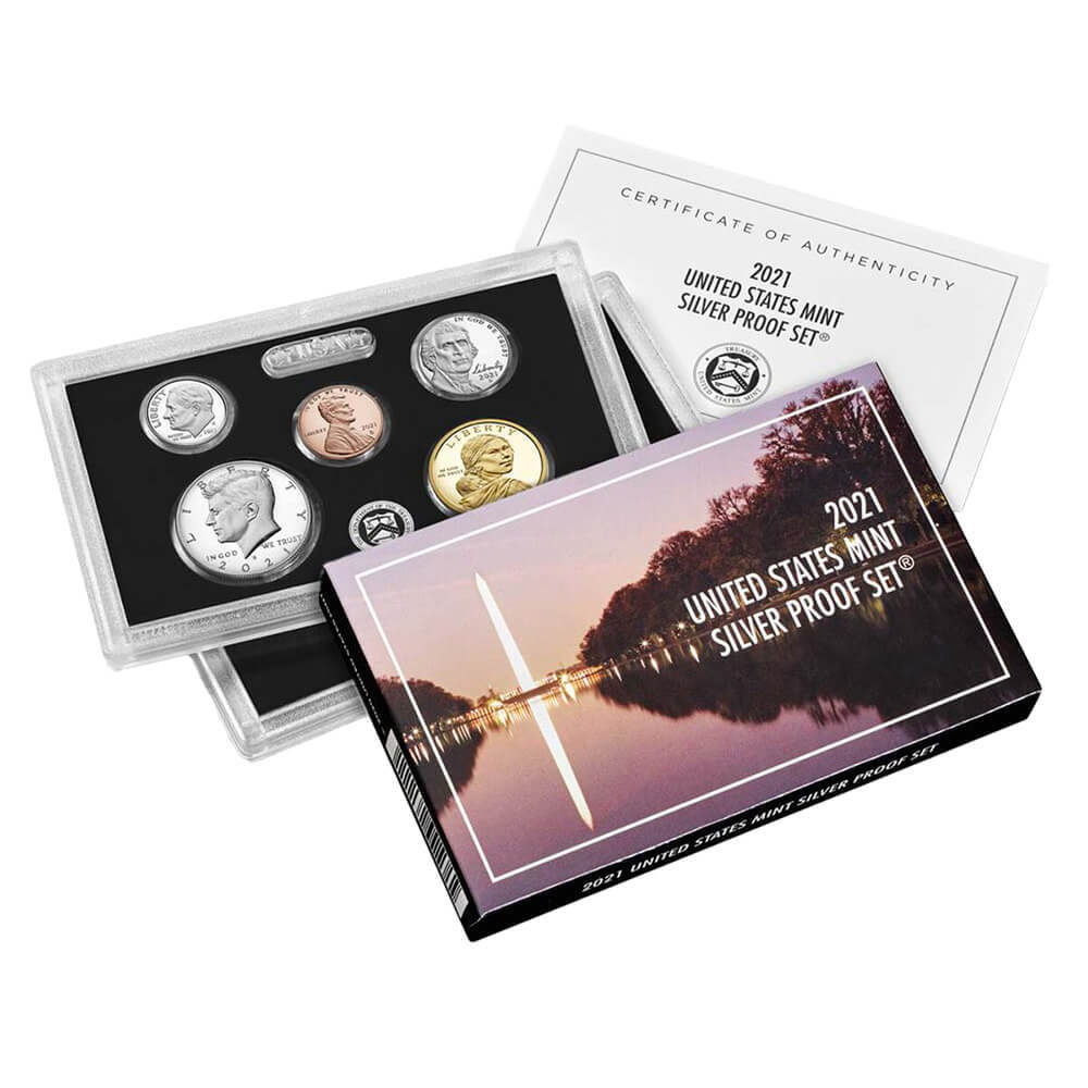 2021-S US Mint Proof Silver Set (w/Box & COA) thumbnail 3