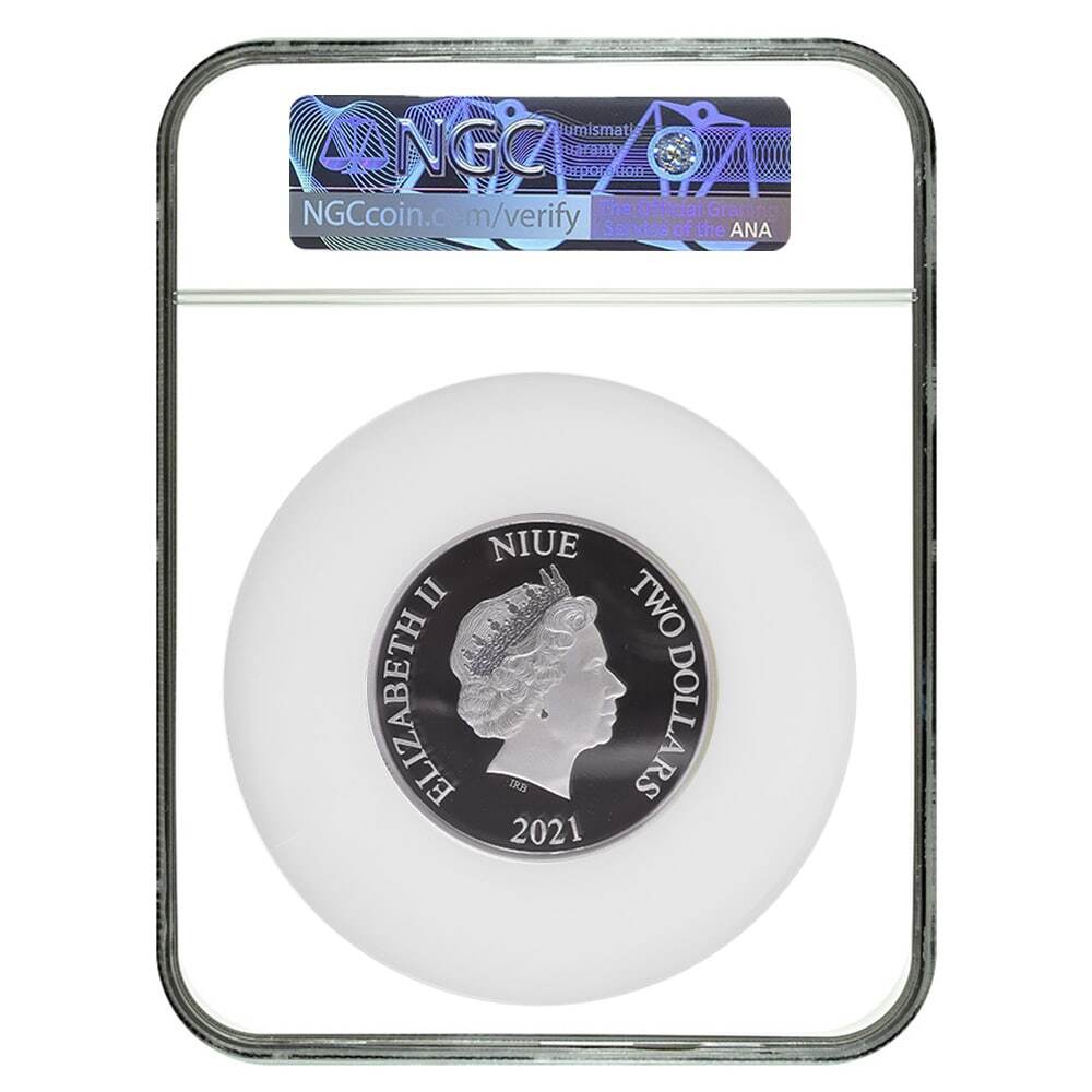 2021 Niue 1 oz DC Comics Wonder Woman 80th Ann. Proof Silver Coin NGC PF 70 UCAM FR thumbnail 2