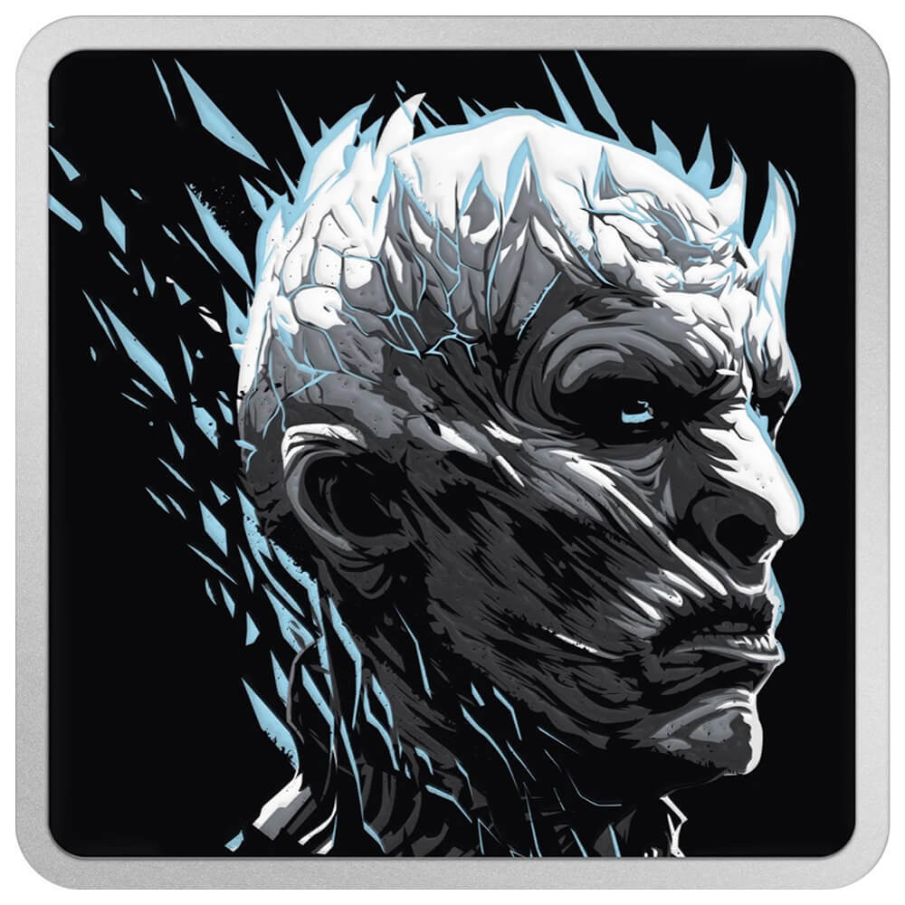 2022 1 oz Game of Thrones Night King Proof Silver Medallion thumbnail 2