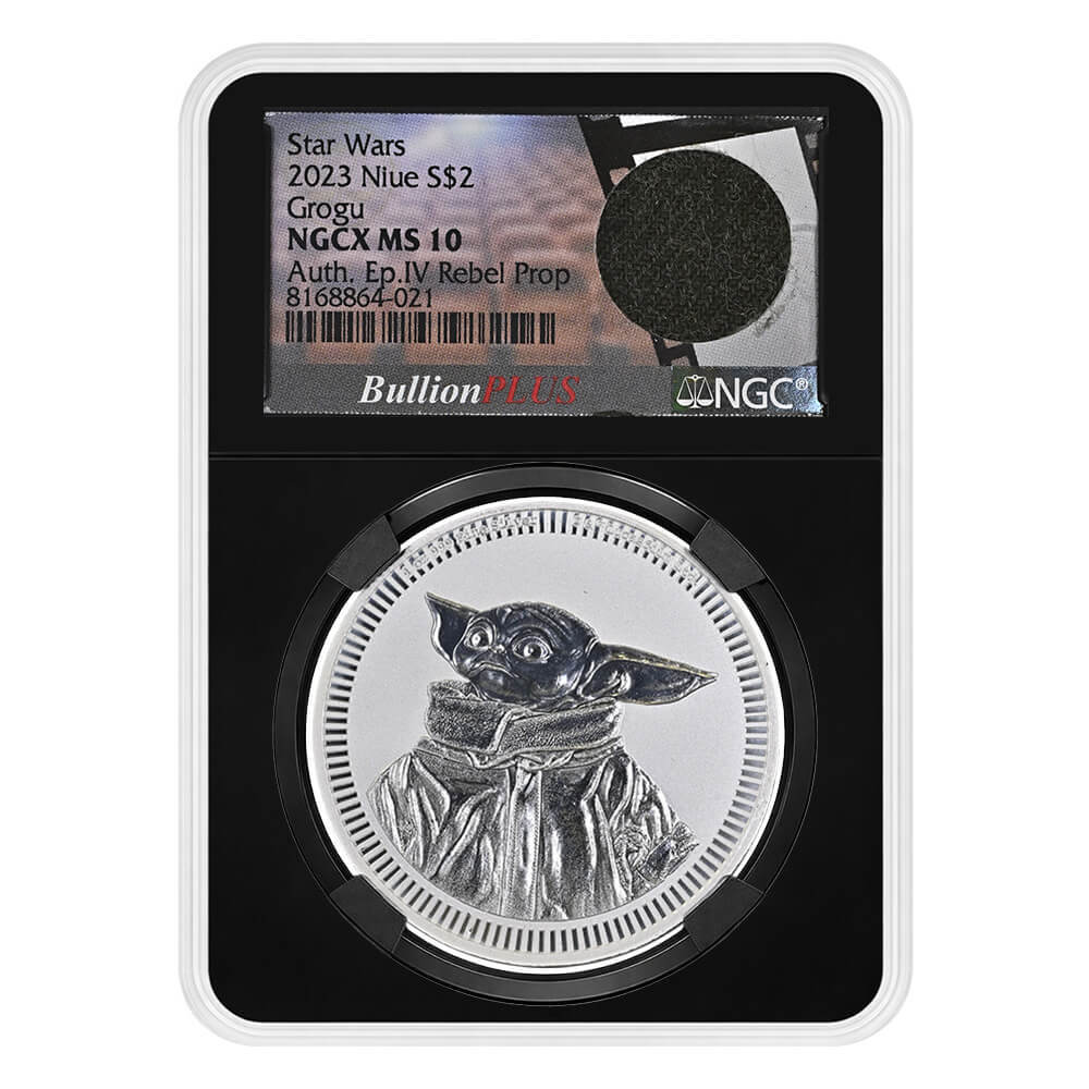 2023 Niue 1 oz Star Wars Grogu Silver Coin NGCX MS 10 thumbnail 2