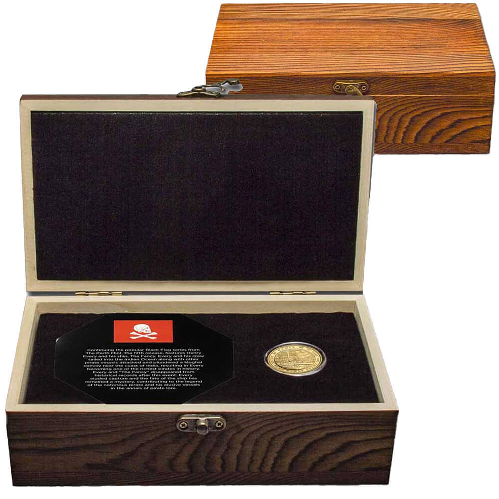 2023 Tuvalu 1 oz Henry Every Black Flag The Fancy Gold Coin BU Perth Mint thumbnail 4