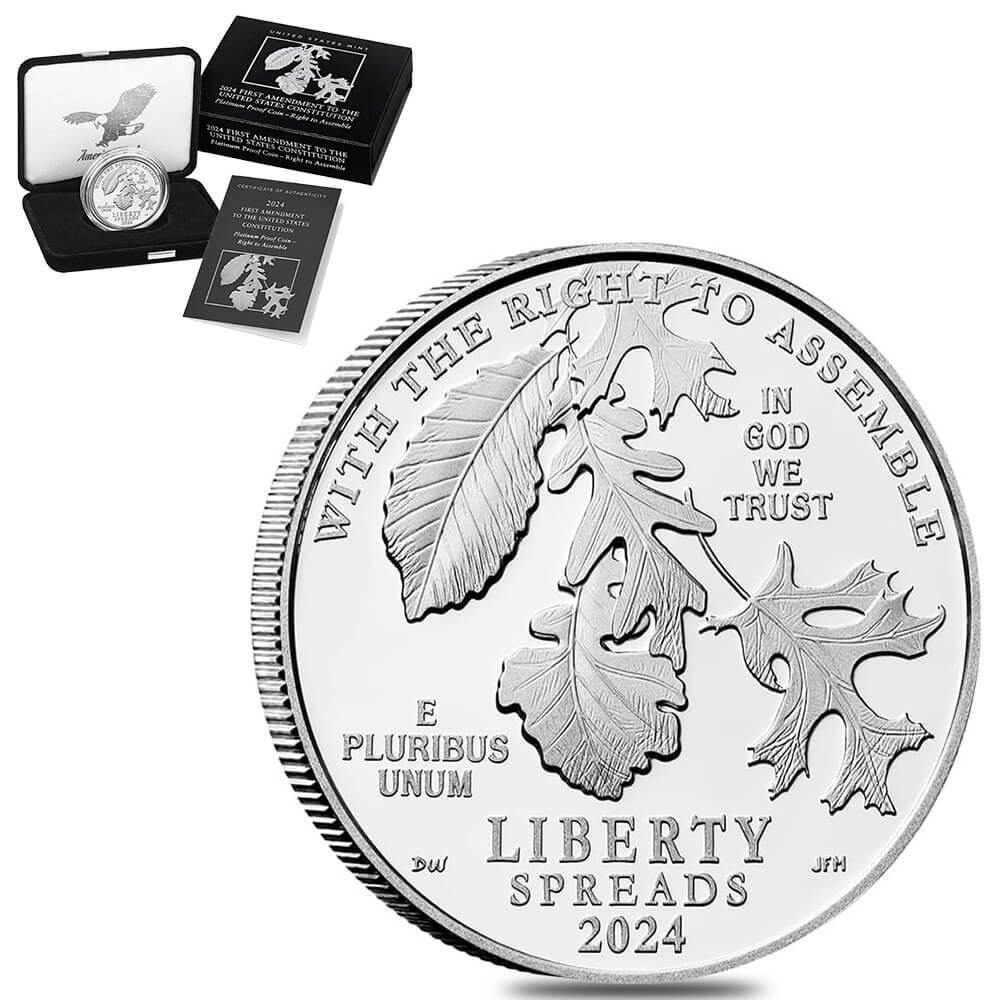 2024-W 1 oz Proof Platinum American Eagle Right to Assemble (w/Box & COA)