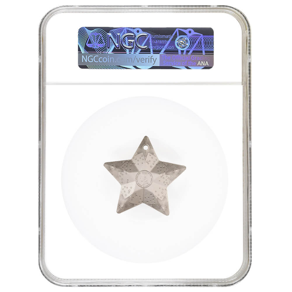 2024 Cook Islands 1 oz Starry Sky Holiday Ornaments Silver Coin NGC MS 70 FR thumbnail 2