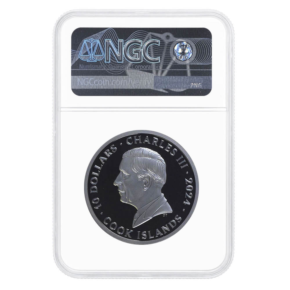 2024 Cook Islands 2 oz Silver The Journey Motorbike Coin NGC PF 70 UCAM thumbnail 2
