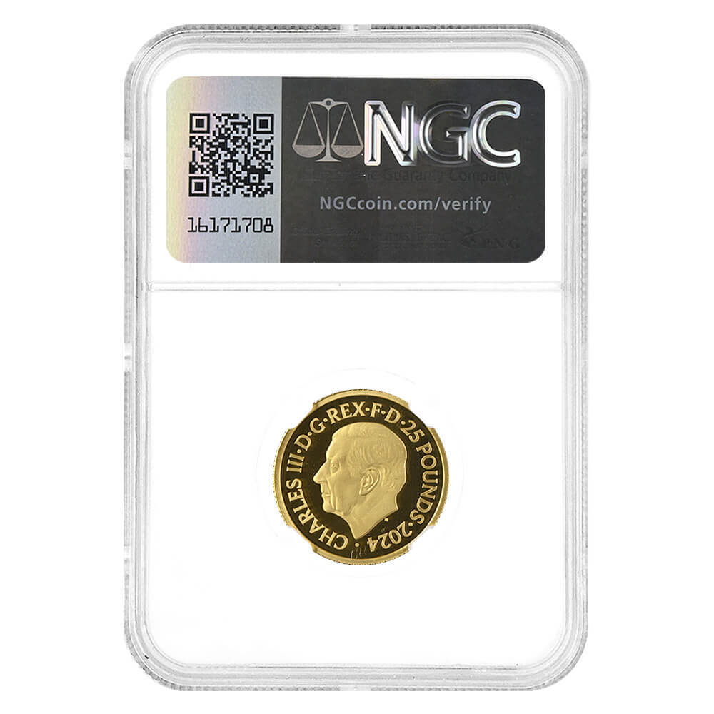 2024 Great Britain 1/4 oz Proof Tudor Beasts Seymour Unicorn Gold Coin NGC PF 70 UCAM thumbnail 2