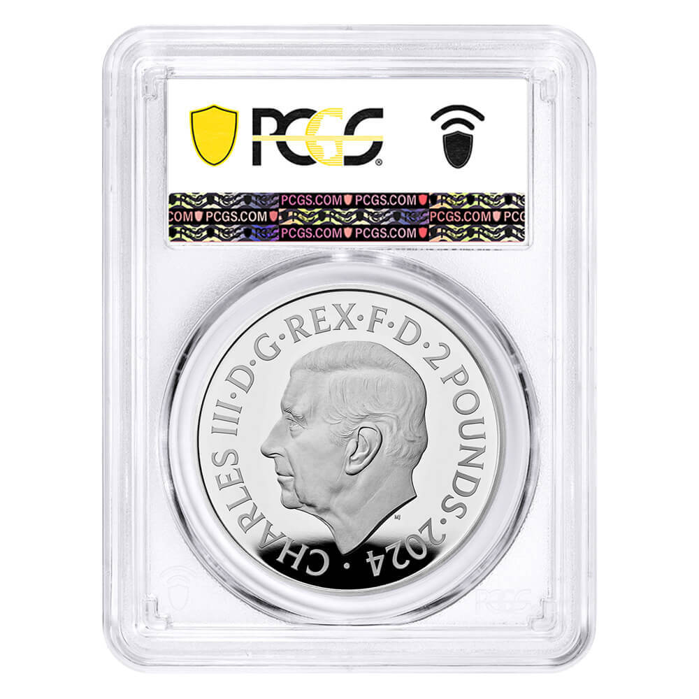 2024 Great Britain 1 oz Silver Britannia and Liberty Coin PCGS Gem Proof thumbnail 2