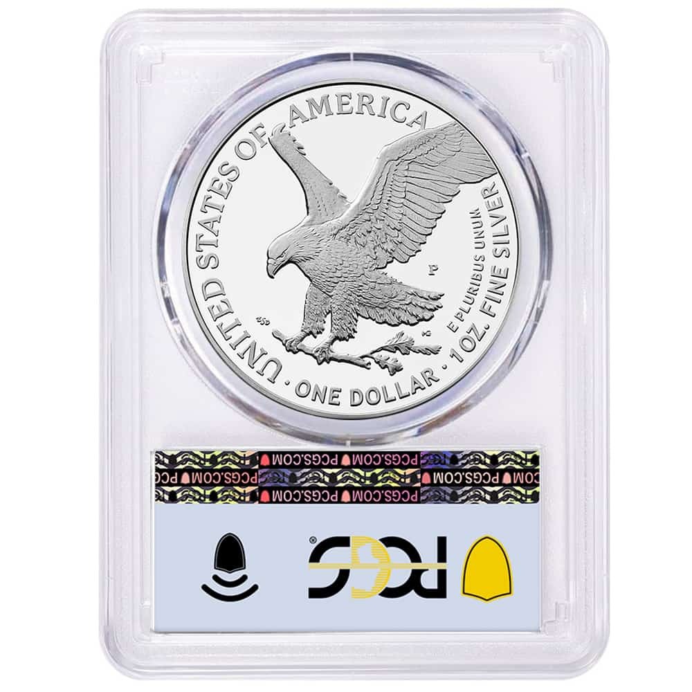 2025-P Marine Corps Privy 1 oz Proof Silver American Eagle PCGS PF 70 AR thumbnail 2