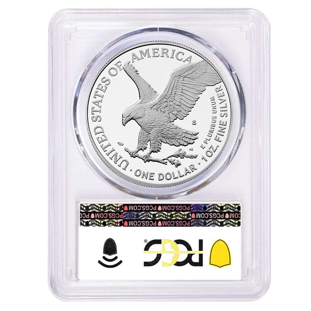 2025-S Navy Privy 1 oz Proof Silver American Eagle PCGS PF 70 FS SF Label thumbnail 2