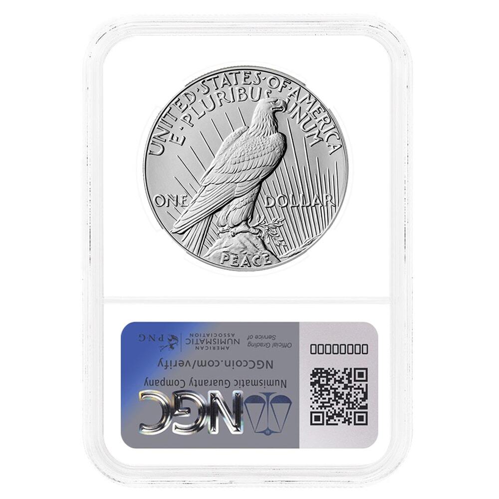 2025 Peace Silver Dollar NGC MS 69 ER (Peace Label) thumbnail 2