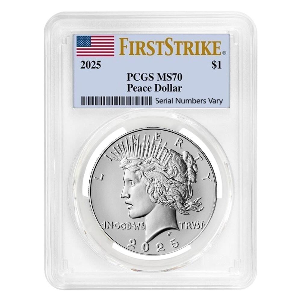 2025 Peace Silver Dollar PCGS MS 70 FS