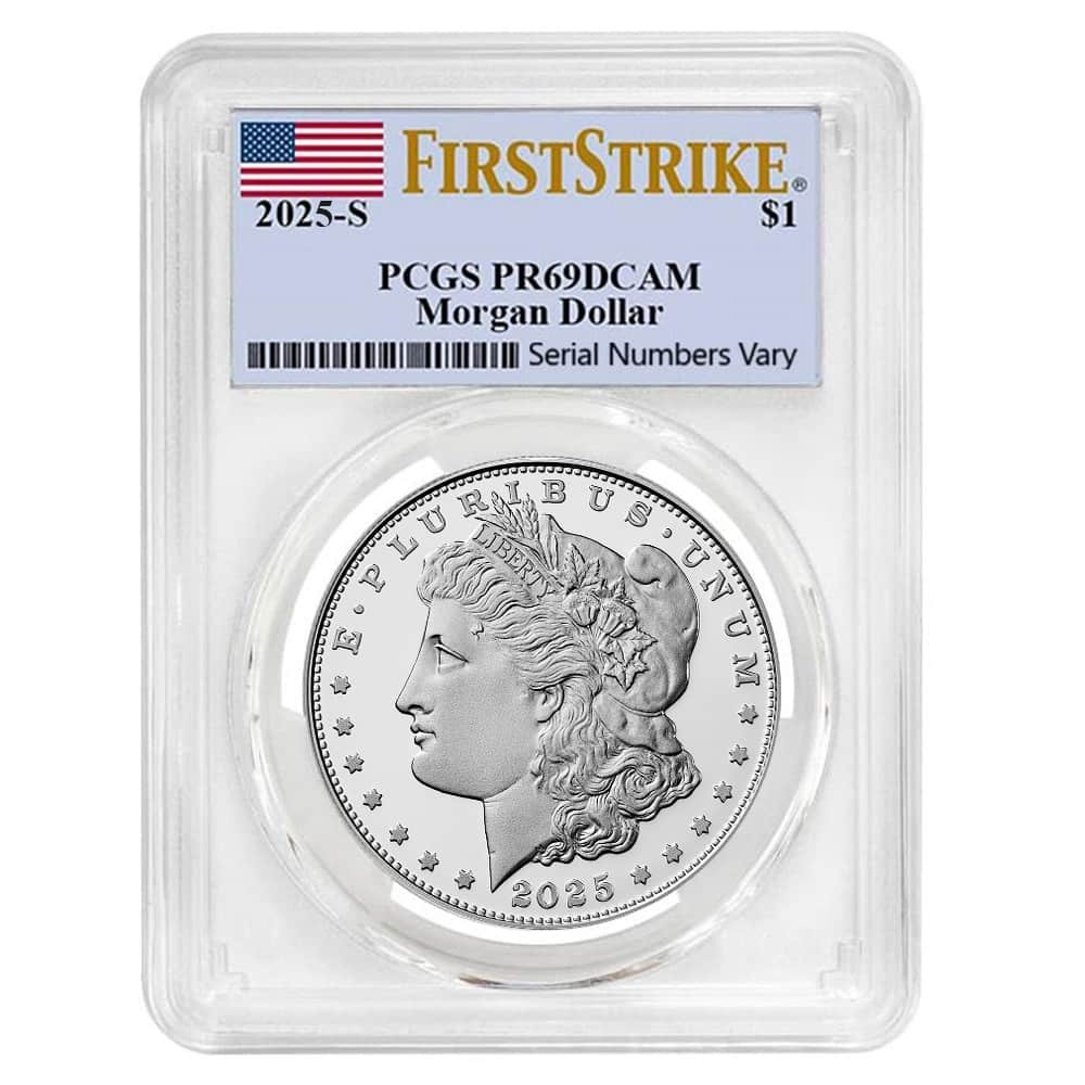 2025-S Morgan Silver Dollar Proof Coin PCGS PF 69 FS