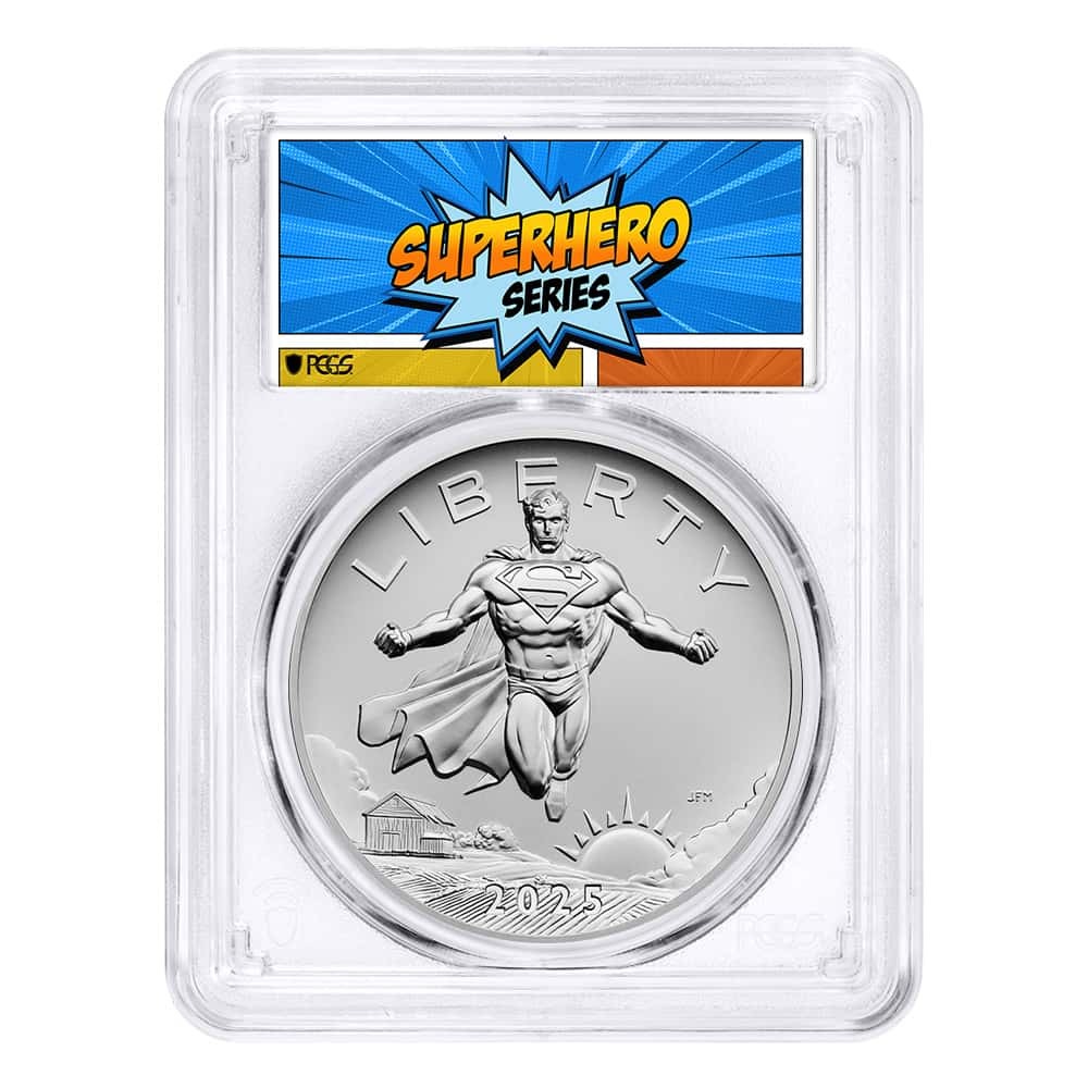 2025 US Mint 1 oz DC Comics Superman Silver Medal PCGS MS 69 FS (Superhero)