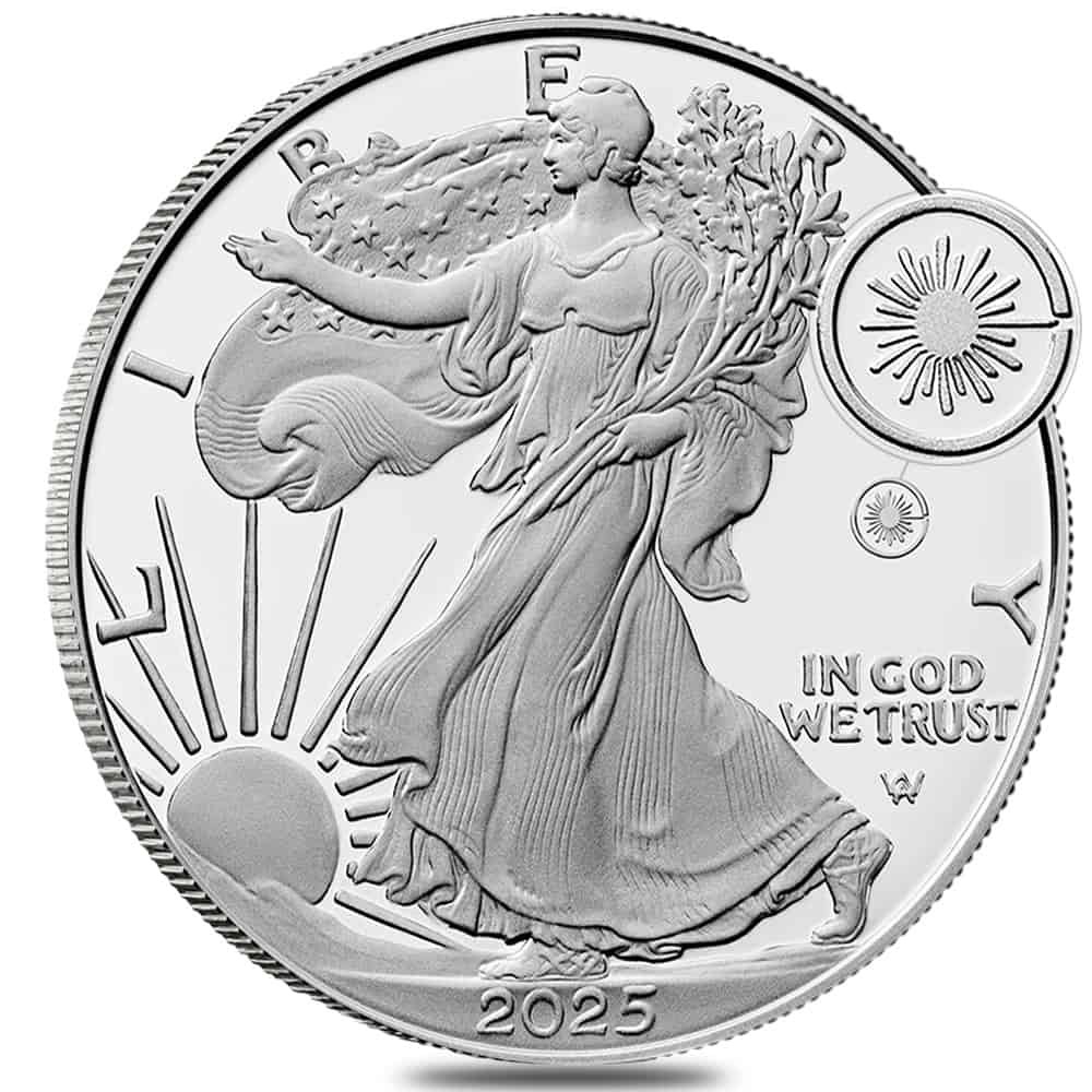 2025-W Laser Engraved Privy 1 oz Proof Silver American Eagle (w/Box & COA) thumbnail 2