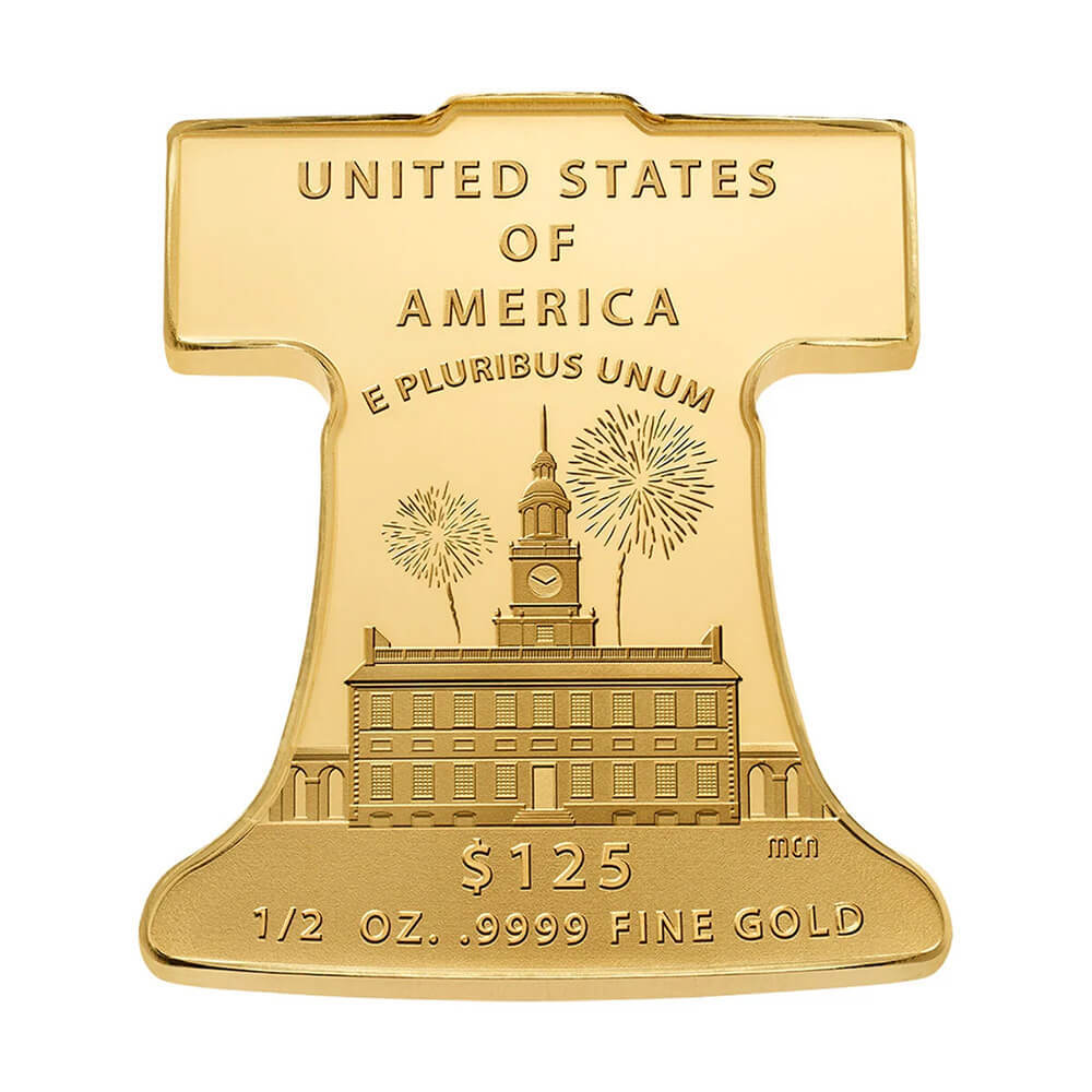 2026-P 1/2 oz Freedom Ringing Liberty Bell Proof Gold Coin (w/Box & COA) thumbnail 3