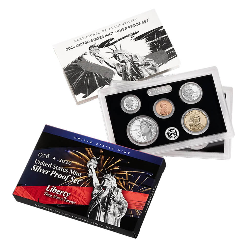 2026-S US Mint Semiquincentennial Proof Silver Set (w/Box & COA) thumbnail 3