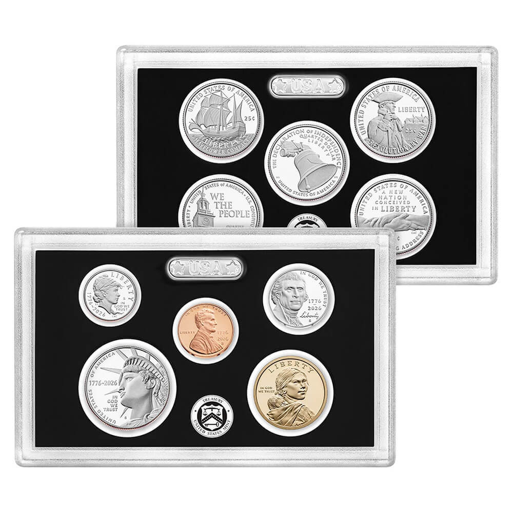 2026-S US Mint Semiquincentennial Proof Silver Set (w/Box & COA) thumbnail 2