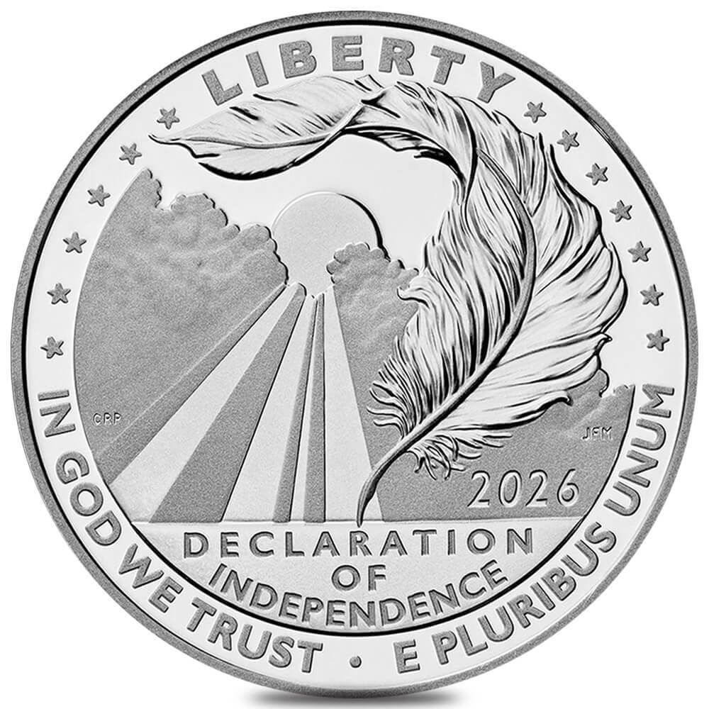 2026-W 1 oz Proof Platinum American Eagle Declaration of Independence (w/Box & COA) thumbnail 2