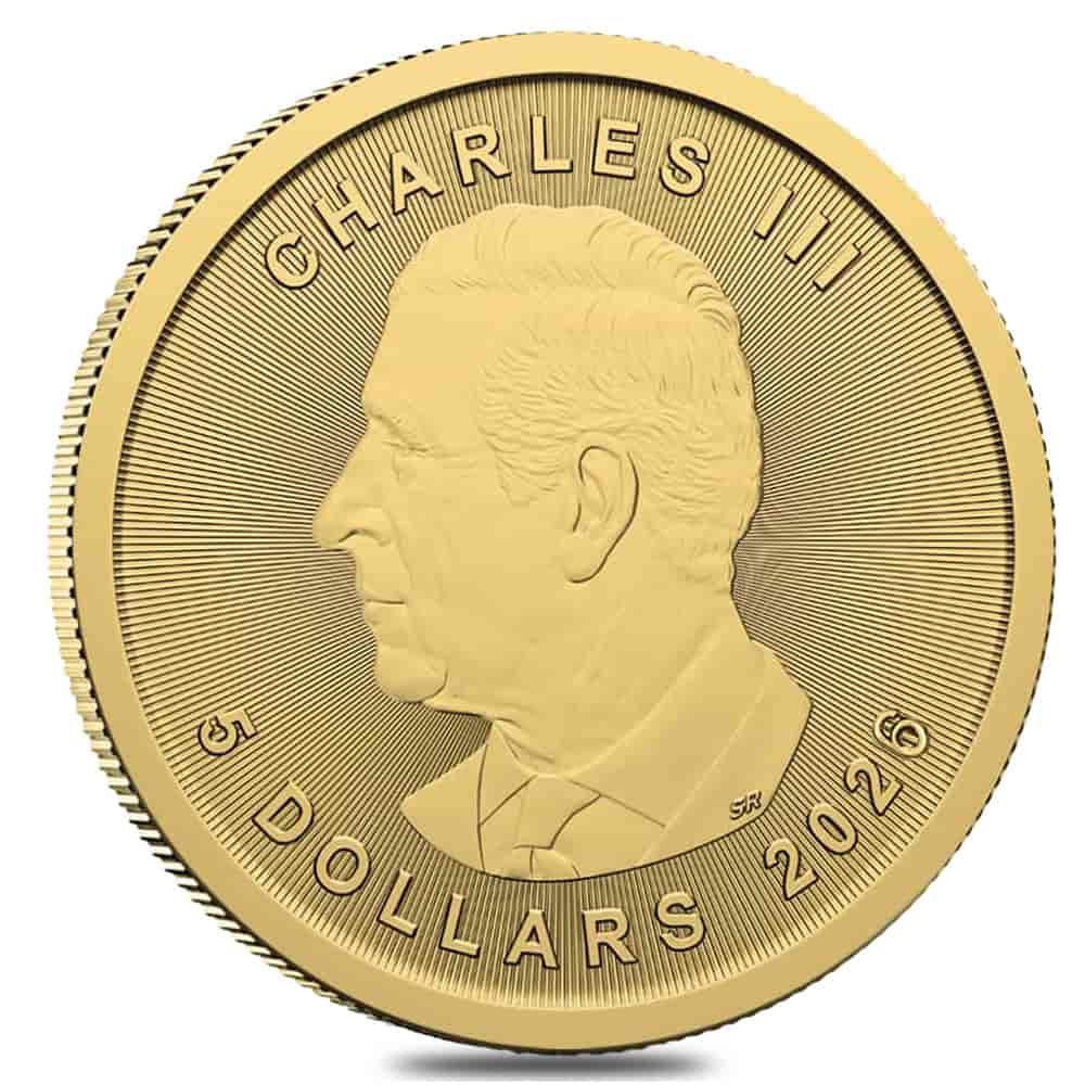 2026 1/10 oz Canadian Gold Maple Leaf $5 Coin BU (Sealed) thumbnail 2