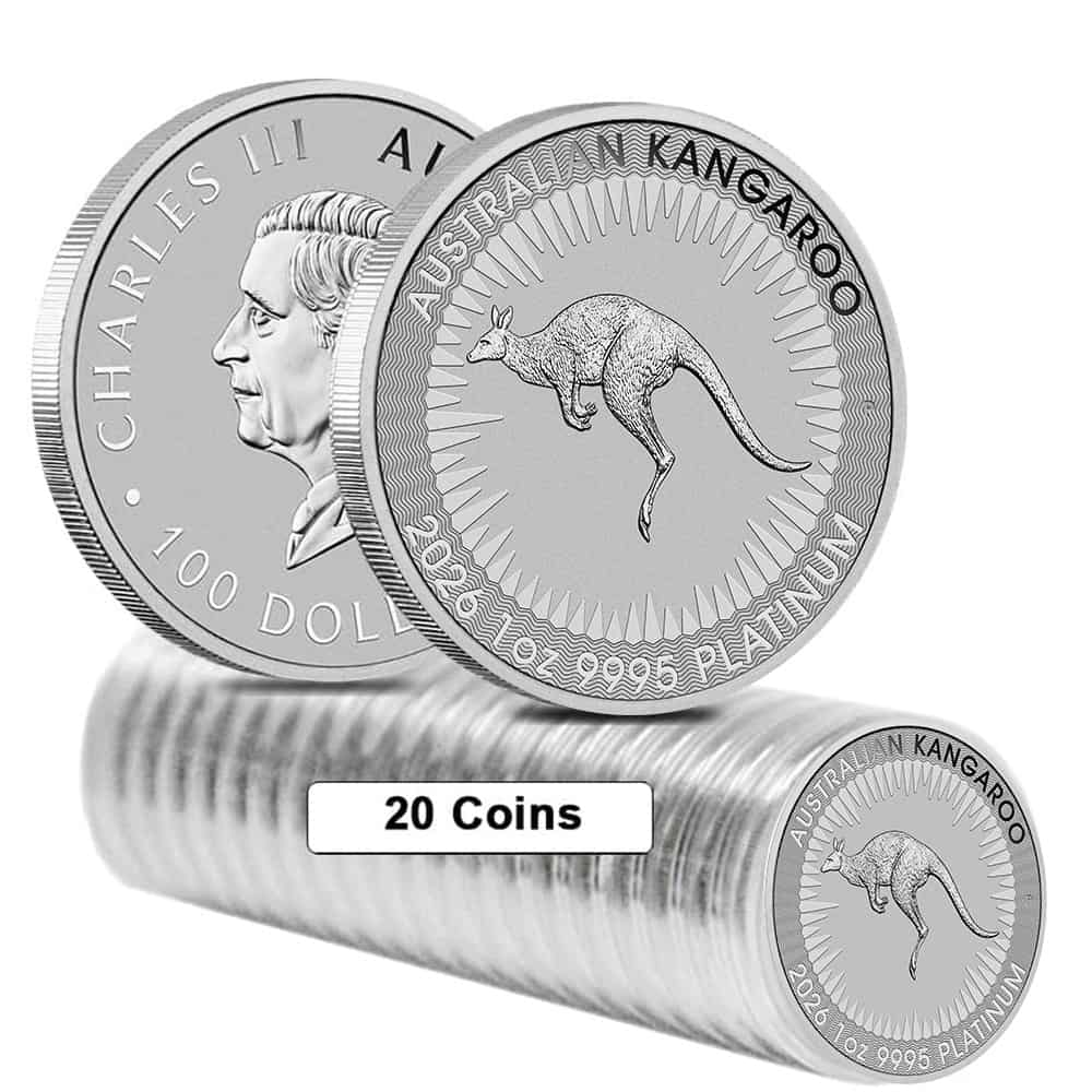 2026 1 oz Australian Platinum Kangaroo Perth Mint BU thumbnail 3