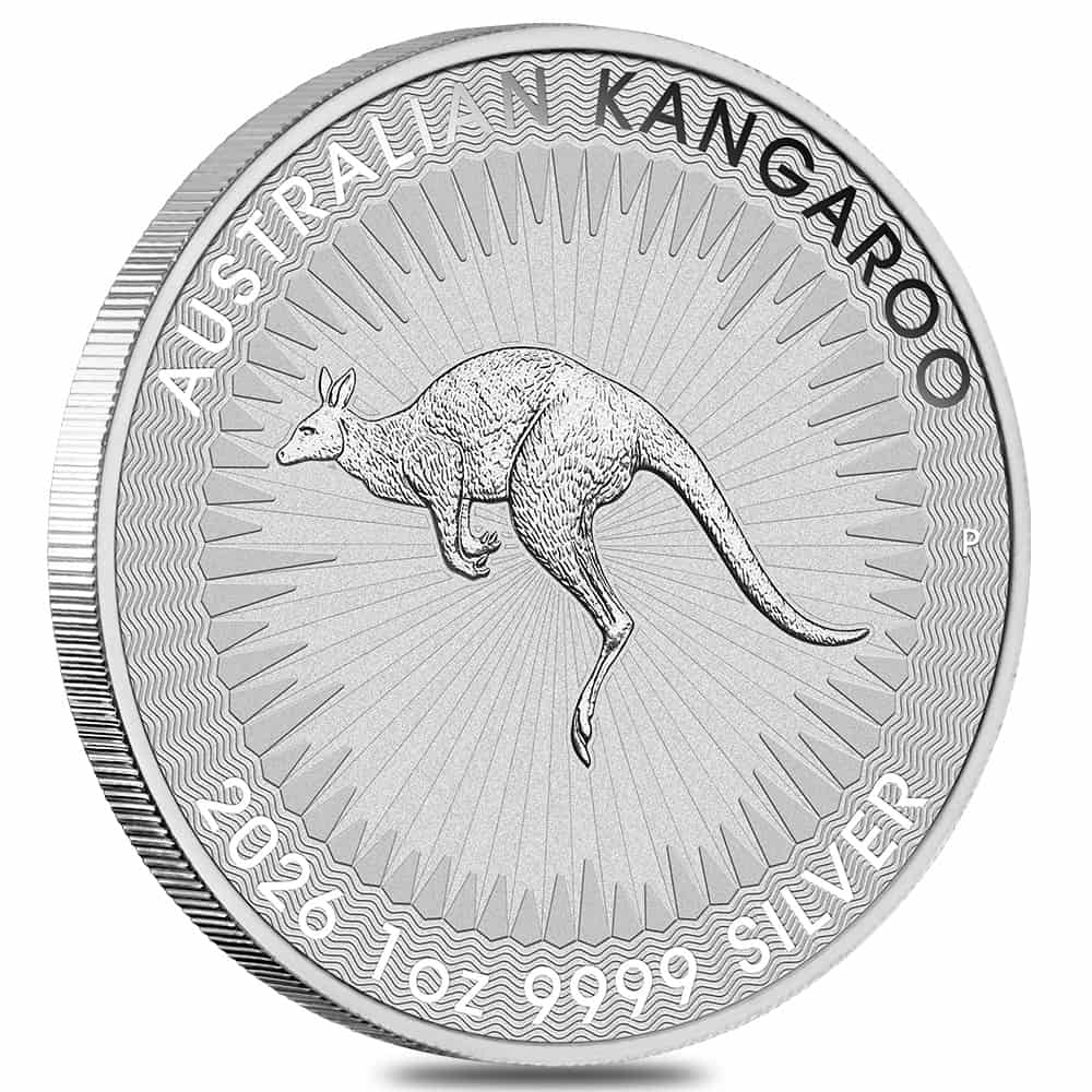 Roll of 25 - 2026 1 oz Australian Silver Kangaroo Perth Mint BU thumbnail 2