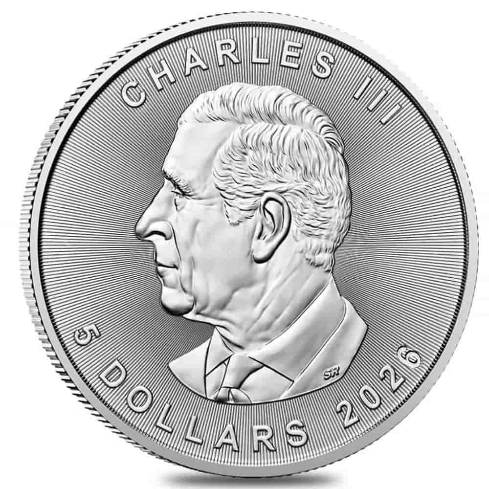 2026 1 oz Canadian Silver Maple Leaf Coin BU thumbnail 2