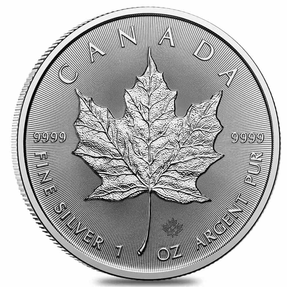 Tube of 25 - 2026 1 oz Canadian Silver Maple Leaf Coin BU thumbnail 2