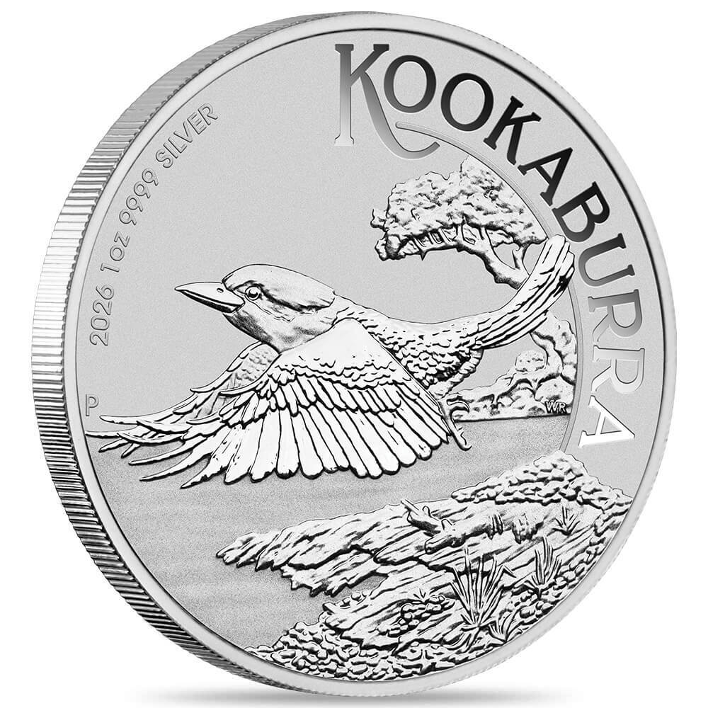 Roll of 20 - 2026 1 oz Silver Australian Kookaburra Perth Mint BU thumbnail 2