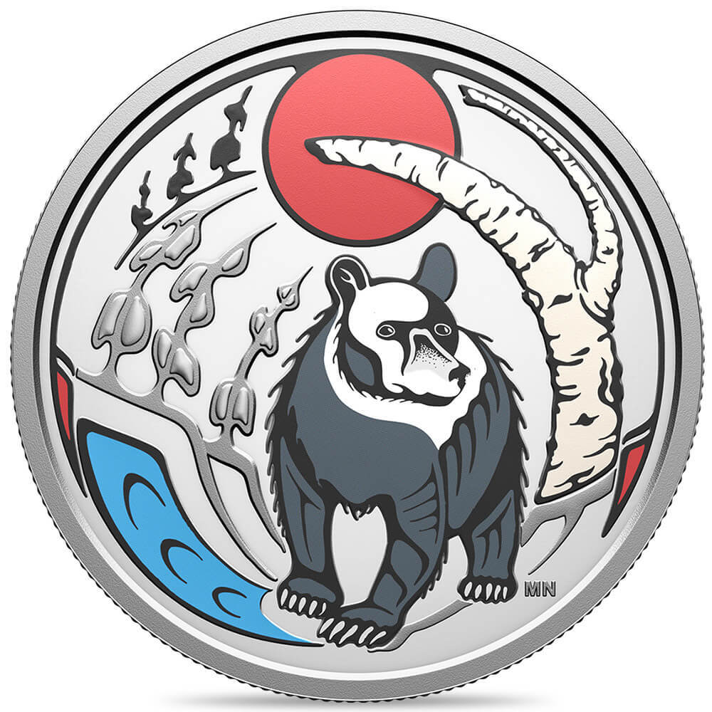 2026 Canada 3/4 oz Clan Animals Bear Proof Silver Coin .9999 Fine thumbnail 2