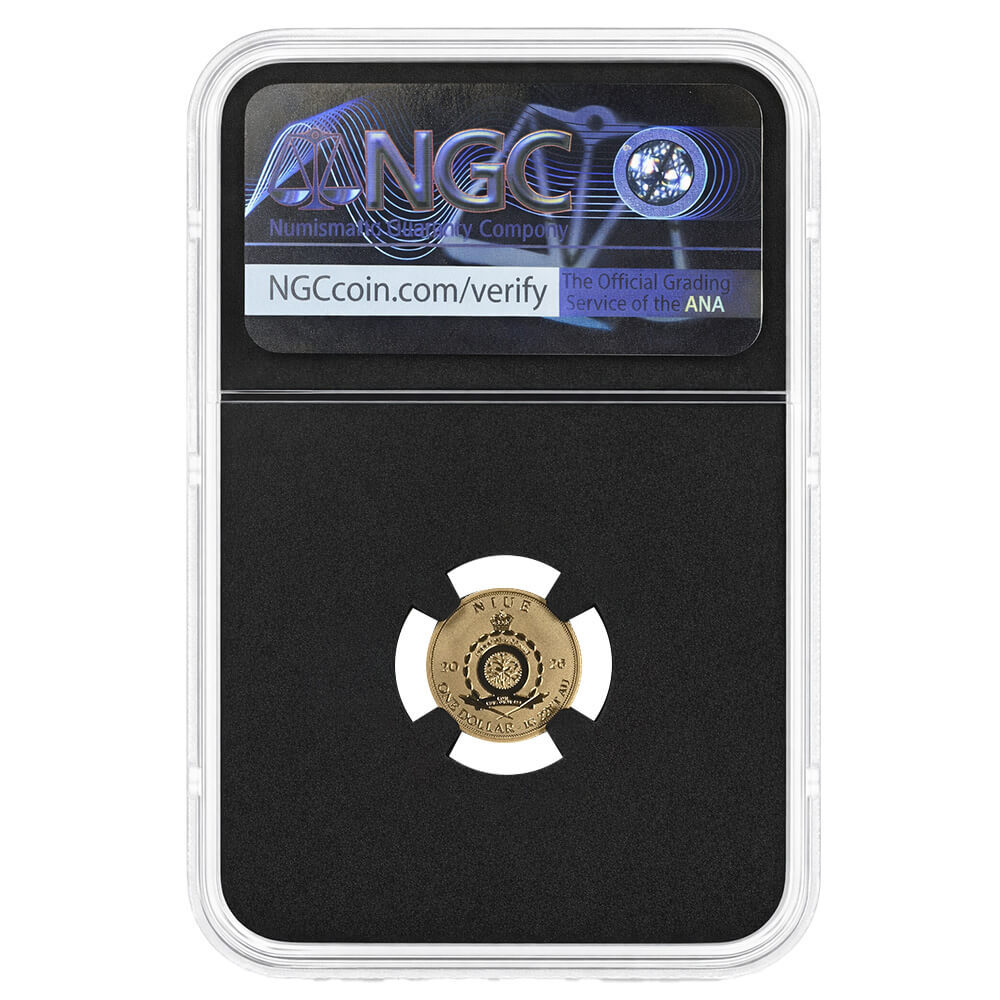 2026 Niue 1 Gram Spinosaurus Gold Coin NGC Reverse PF 70 thumbnail 4