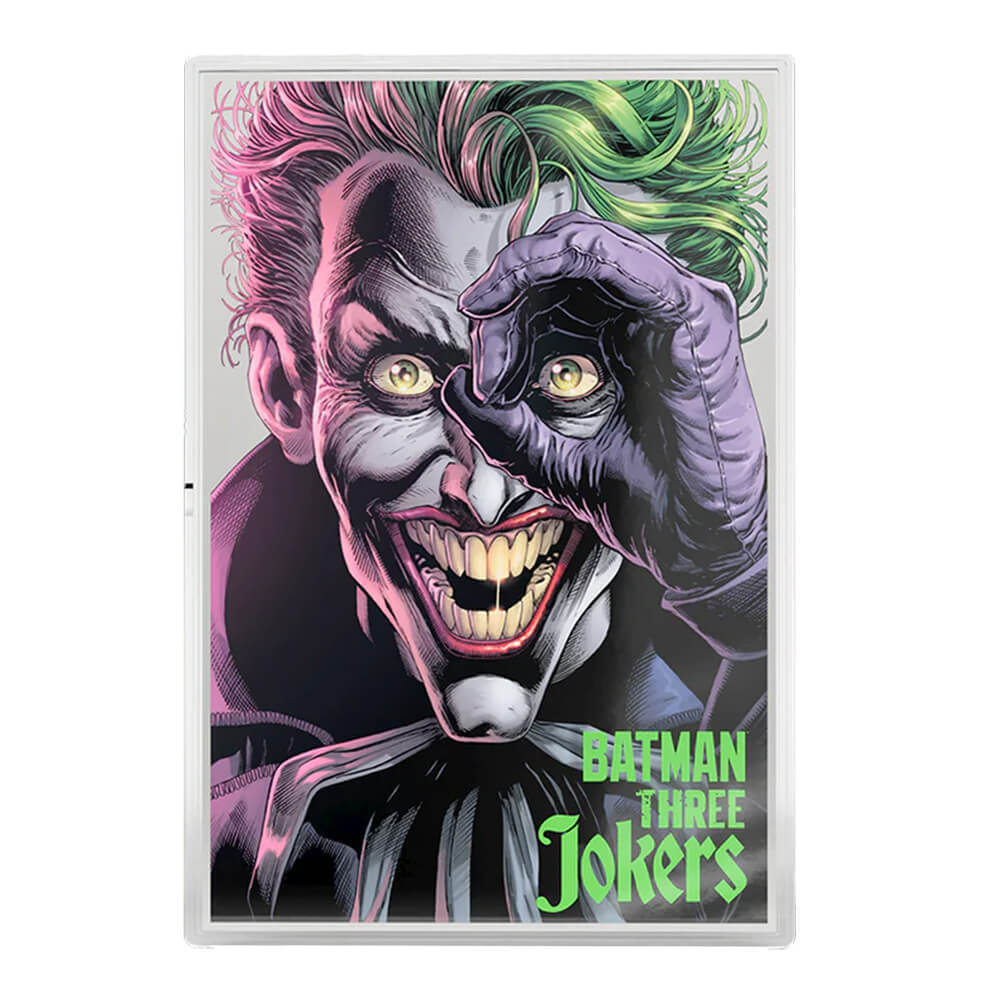 2026 Niue 1 oz Batman Three Jokers #3 The Comedian $2 Silver Foil .999 Fine thumbnail 2