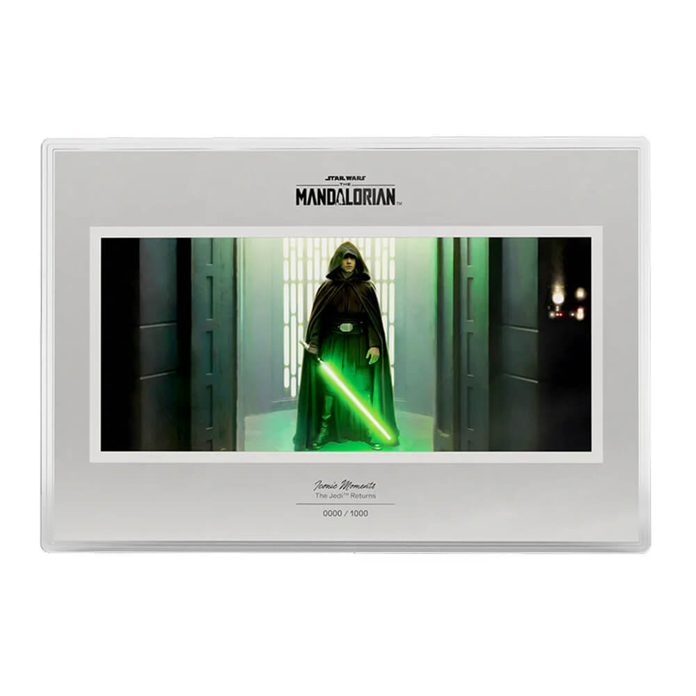 2026 Niue 1 oz Star Wars Mandalorian™ Jedi Returns™ $2 Silver Foil .999 Fine thumbnail 2