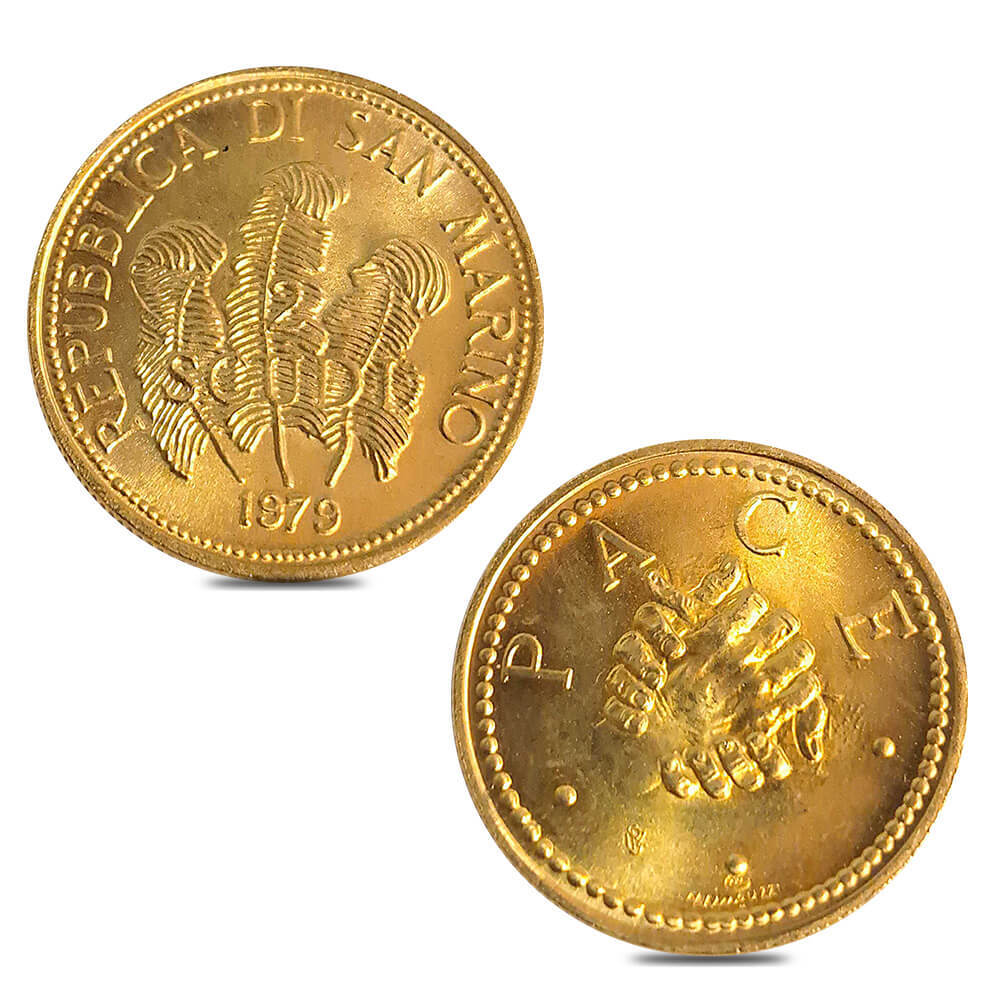 1979 San Marino Scudi Gold 2-Coin Set (w/Box & COA) thumbnail 3