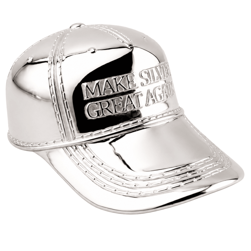 2 oz Make Silver Great Again Cap Shaped Silver .999 Fine thumbnail 4