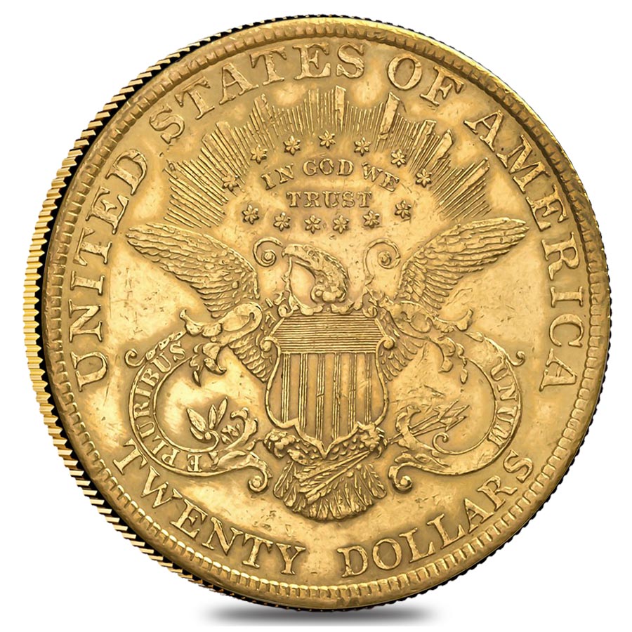 $20 Gold Double Eagle Liberty Head - Polished or Cleaned (Random Year) thumbnail 2