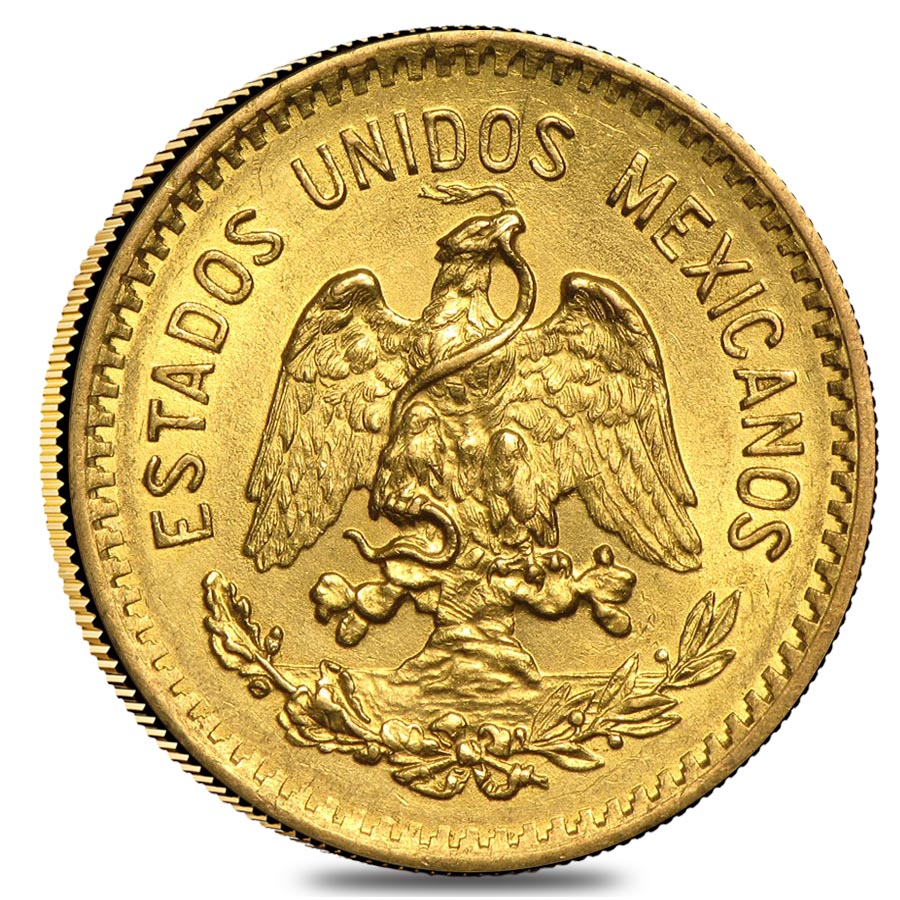 10 Pesos Mexican Gold Coin (Random Year) thumbnail 2