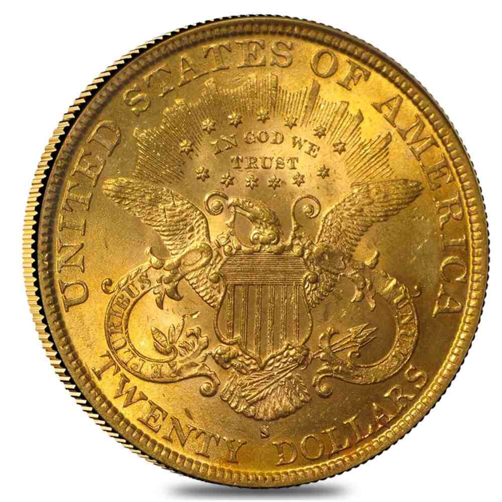 $20 Gold Double Eagle Liberty Head - Brilliant Uncirculated BU (Random Year) thumbnail 4
