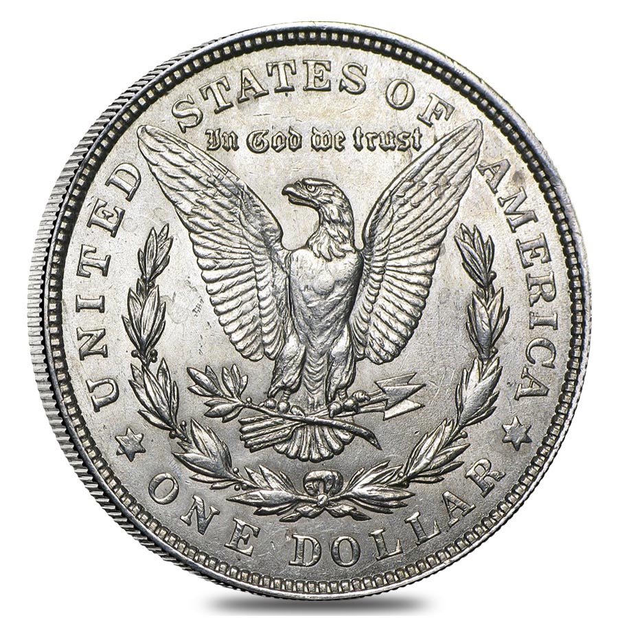 1921 Morgan Silver Dollar AU thumbnail 2