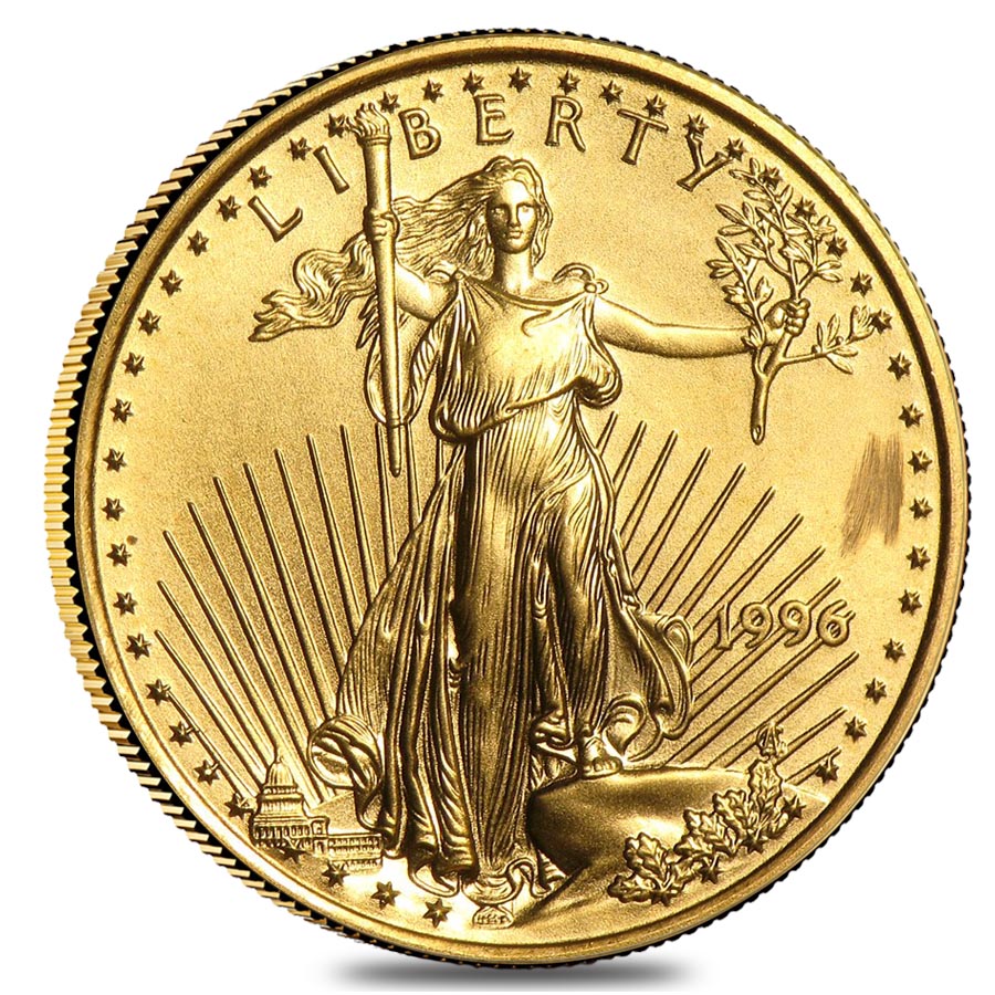 1996 1/4 oz Gold American Eagle (Abrasions)