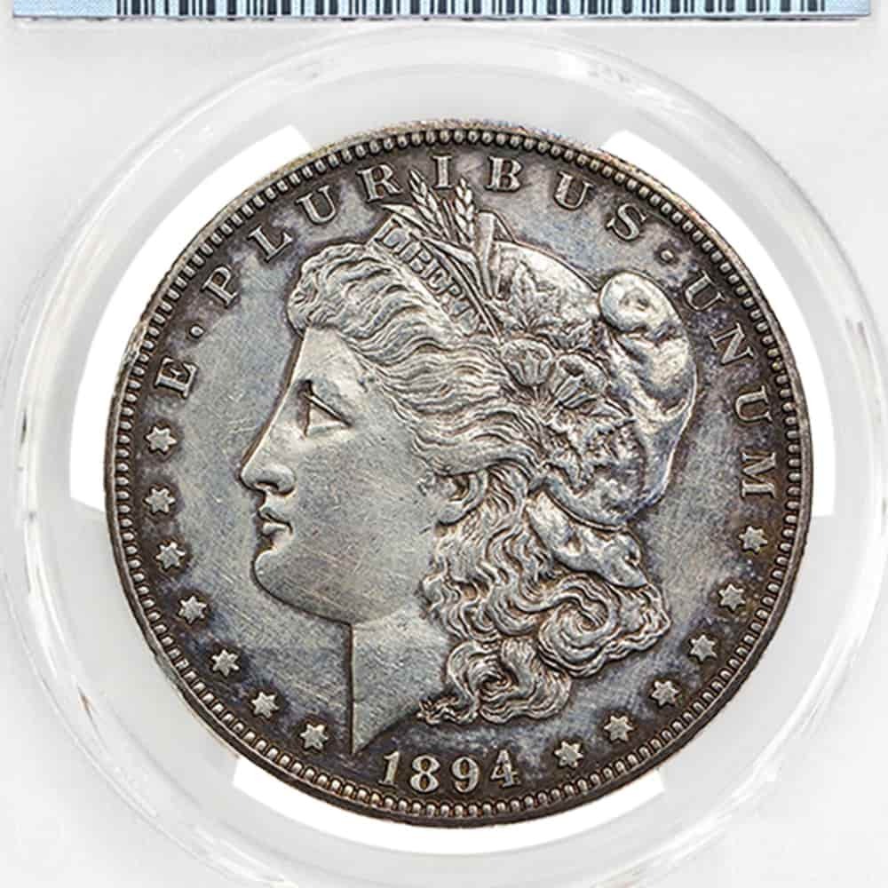 1894 Morgan Silver Dollar $1 PCGS Proof PR AU Detail thumbnail 3
