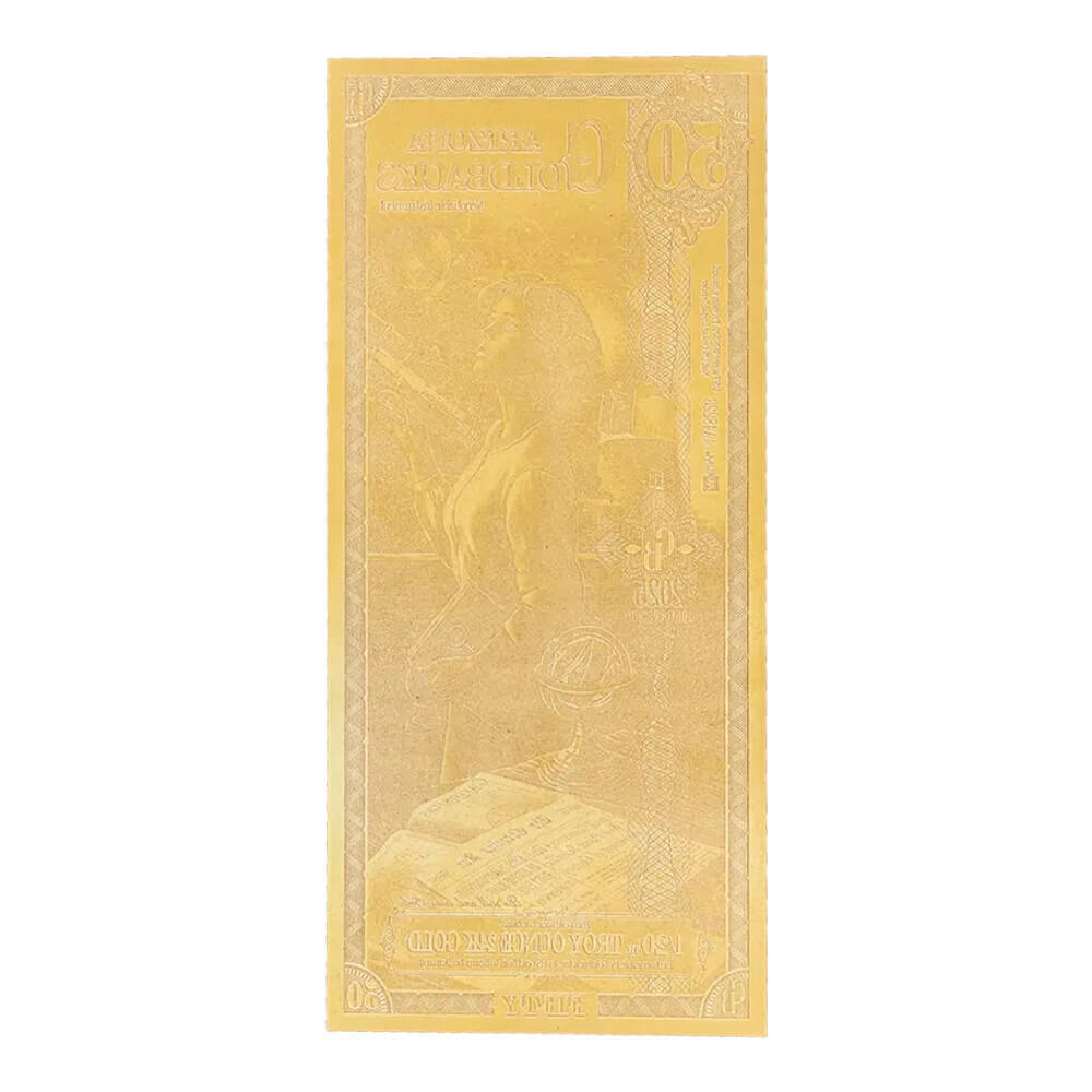 50 Arizona Goldback 1/20 oz 24K Gold Foil Aurum Note thumbnail 2