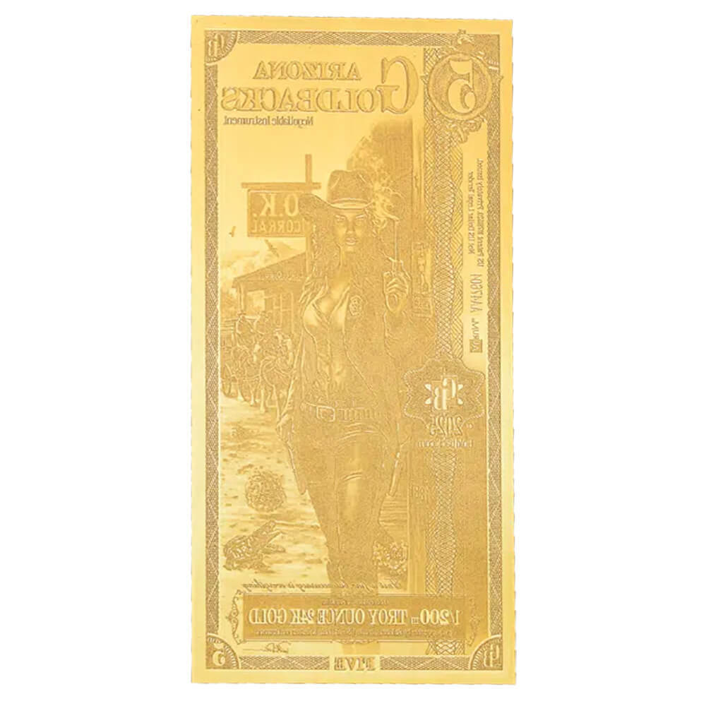 5 Arizona Goldback 1/200 oz 24K Gold Foil Aurum Note thumbnail 2