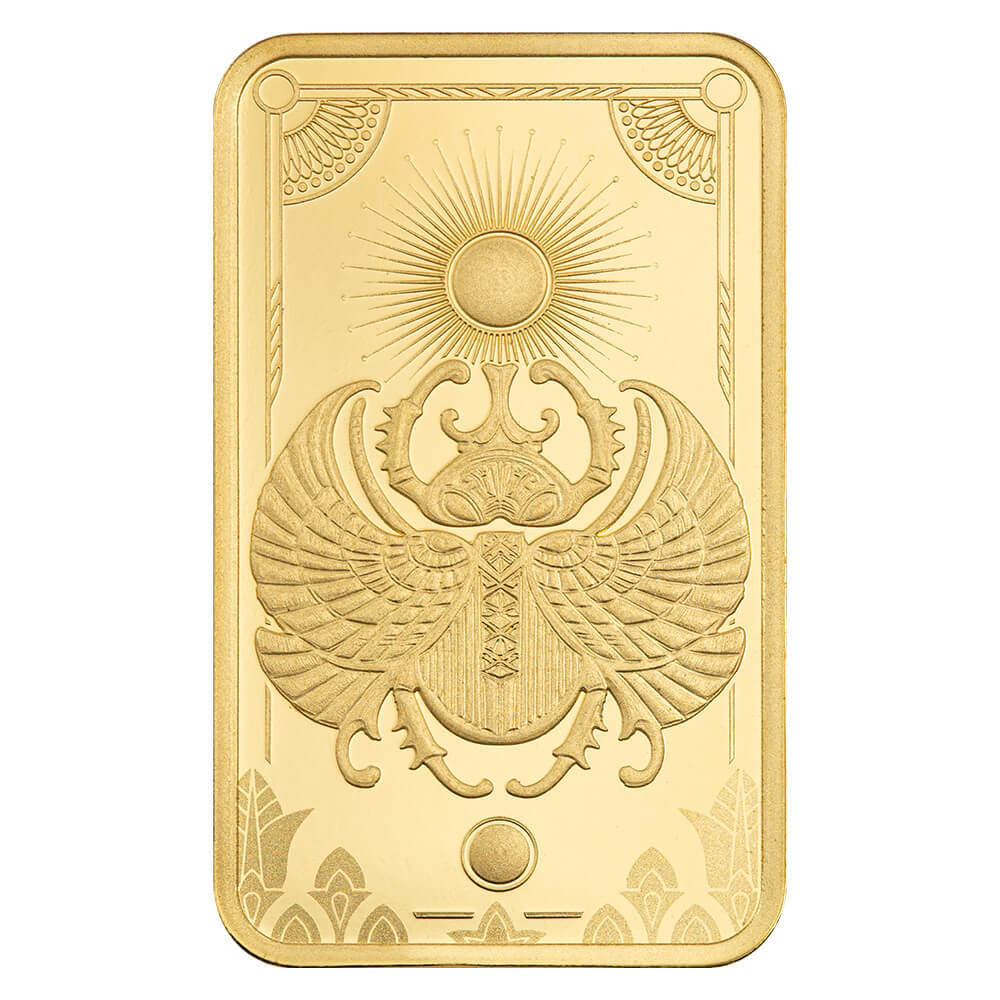 5 Gram PAMP Suisse Lucky Scarab Gold Bar .9999 Fine (in Assay) thumbnail 4