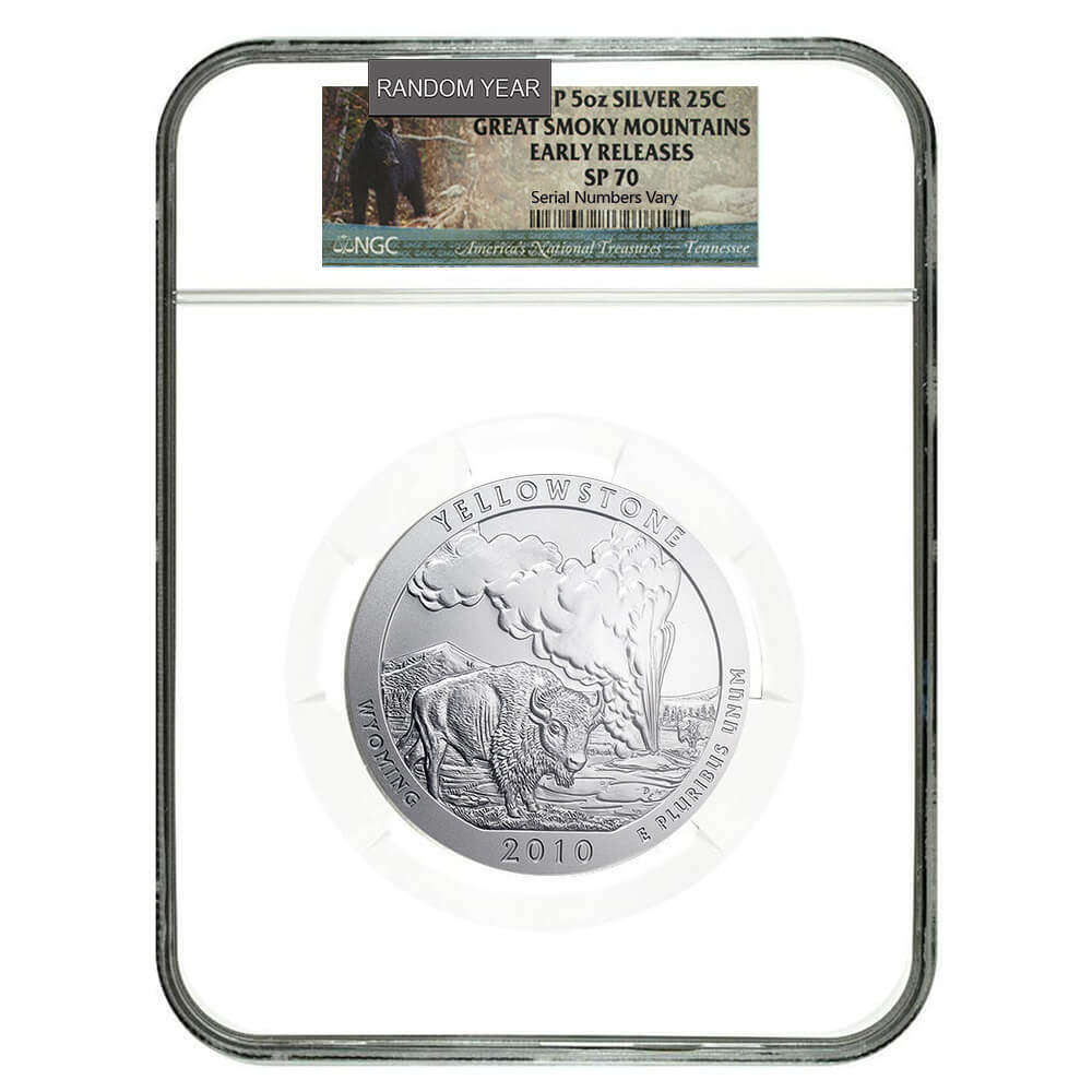 5 oz Silver America the Beautiful ATB NGC/PCGS SP 70 (Random Year) thumbnail 4