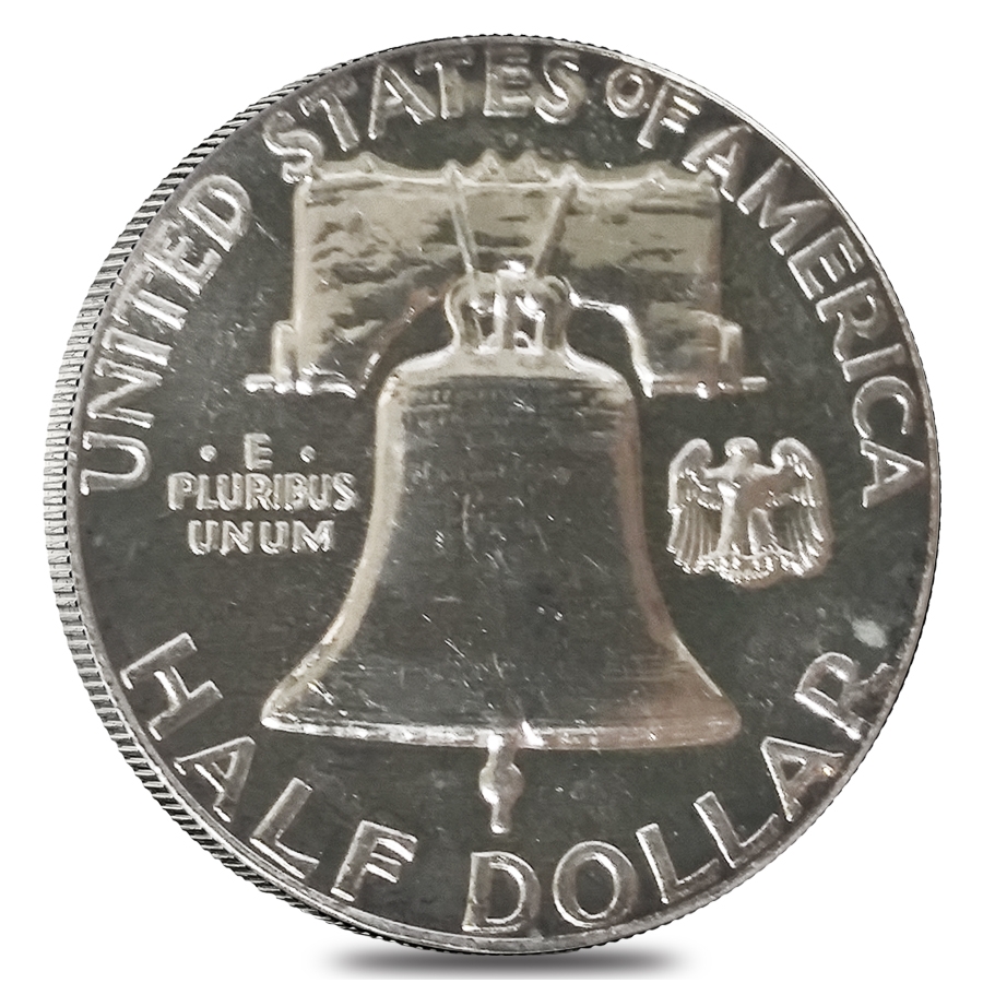 $10 Face Value Franklin Half Dollars 90% Silver 20-Coin Roll (Impaired Proof) thumbnail 3