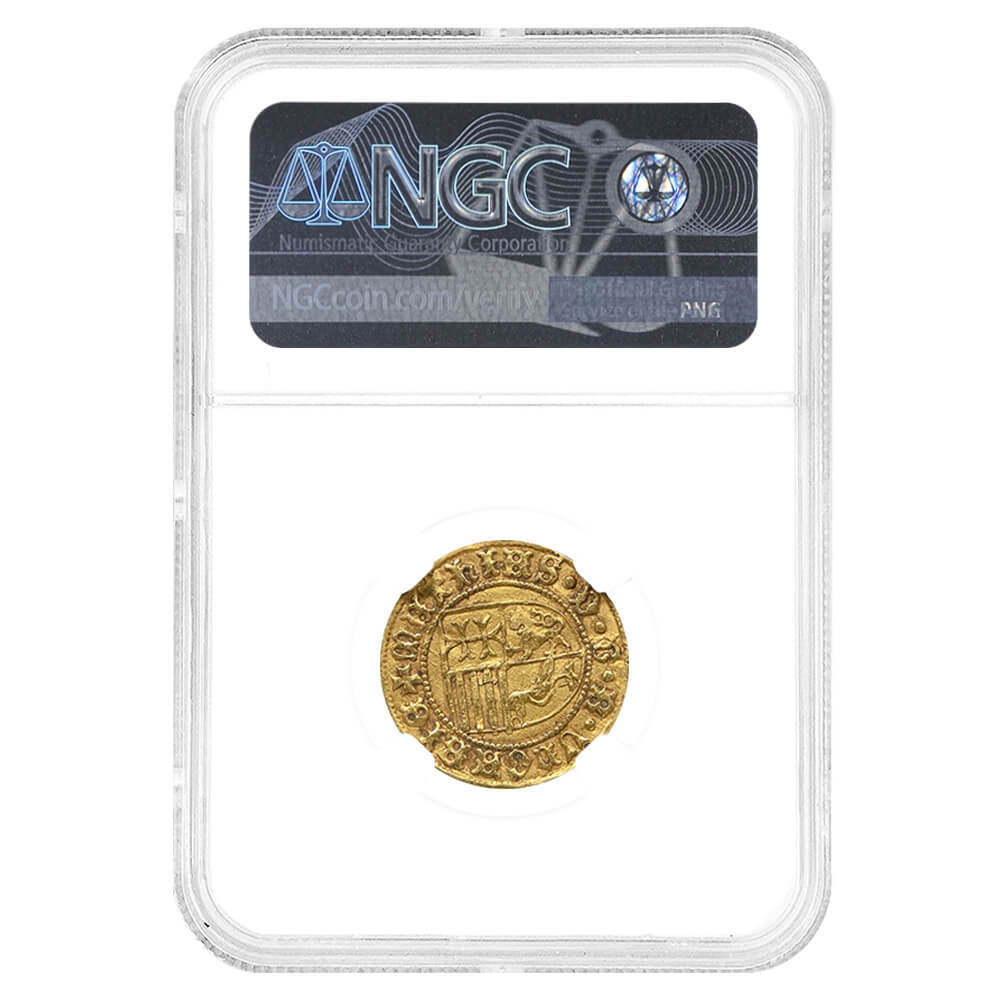 (1458-1490) 1 Goldgulden N Hungary Matthias Corvinus Gold Coin NGC AU 58 thumbnail 2