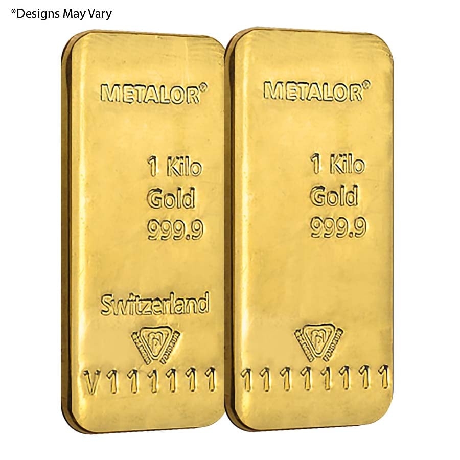 1 Kilo Metalor Gold Bar .9999 Fine thumbnail 2