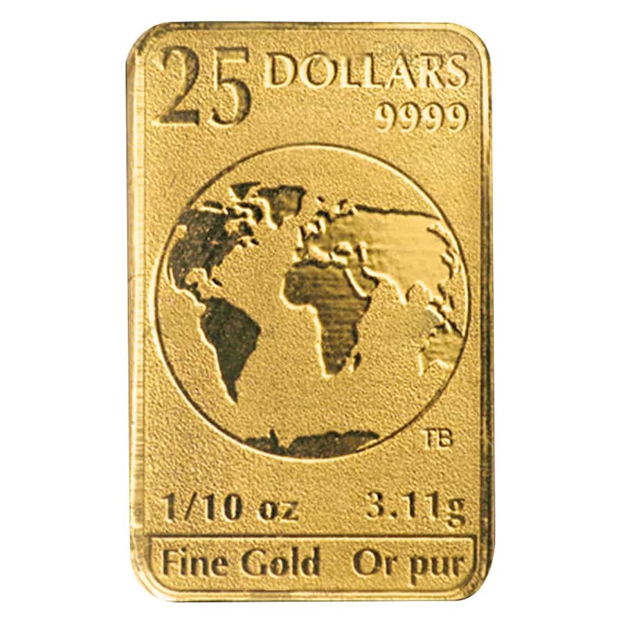 5 x 1/10 oz Gold Royal Canadian Mint RCM Legal Tender Bar Set .9999 Fine (In Assay) thumbnail 4